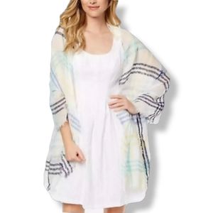 INC International Concepts Colored Up Plaid Scarf